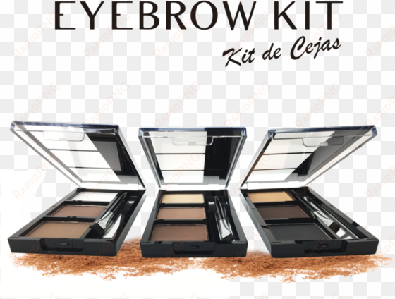 eyebrow kit estuche set para cejas trio con aplicador - eyebrow