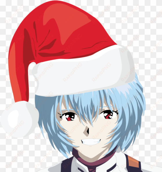 face rei , - rei ayanami christmas