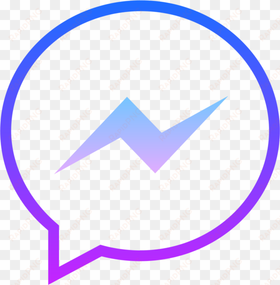 facebook share logo png for kids - purple facebook messenger icon