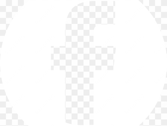 facebook white circle - cross