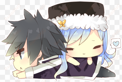 fairy tail, gruvia, and gray fullbuster image - fairy tail chibi gray and juvia