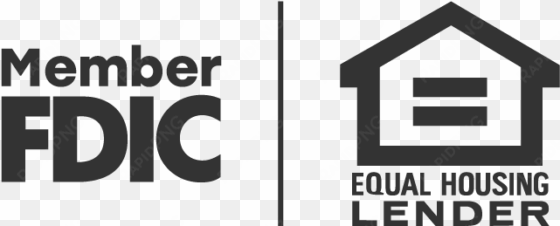 fdic and equal housing lender logo - black equal housing lender