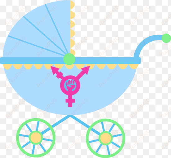 feminism and motherhood - baby stroller clipart