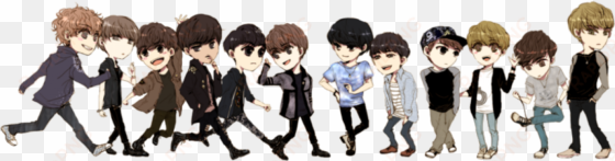 fexofe history - bts and exo chibi