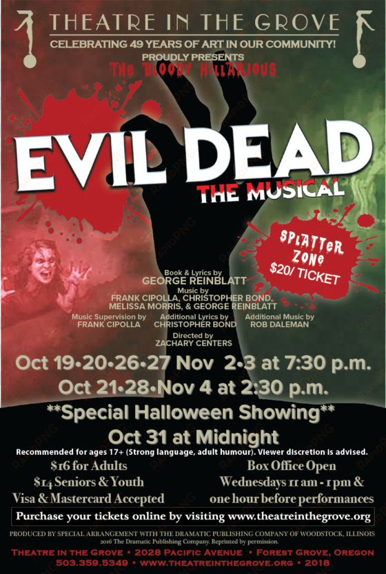 finalevil dead poster evil - theatre in the grove