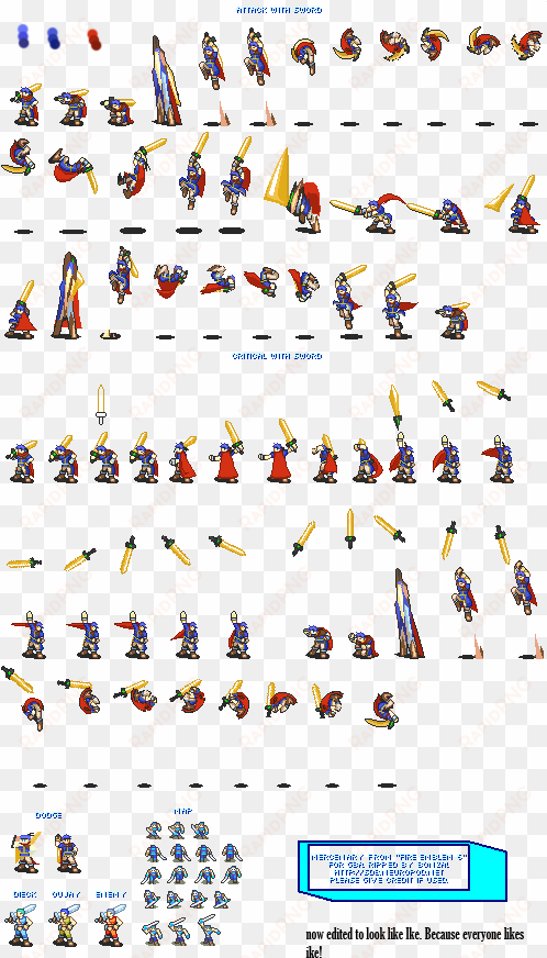 fire emblem ike sprites