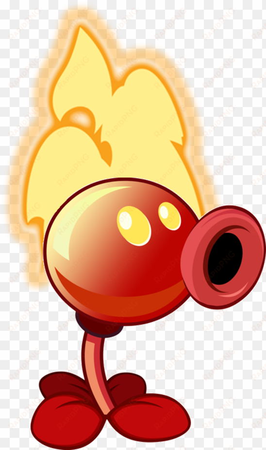 fire peashooter - plants vs zombies 2 fire repeater