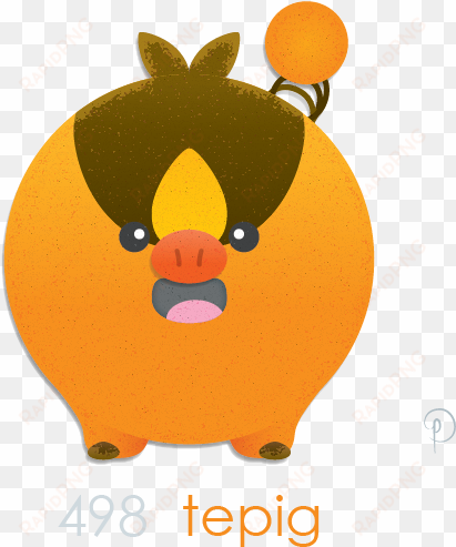 first poke dot tepig the tantrum prone temperamental - cartoon