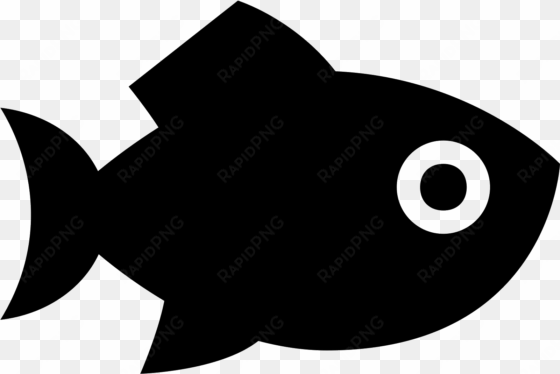 fish food icon - transparent black fish icon