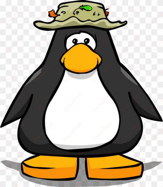 fishing hat from a player card - penguin with a fedora