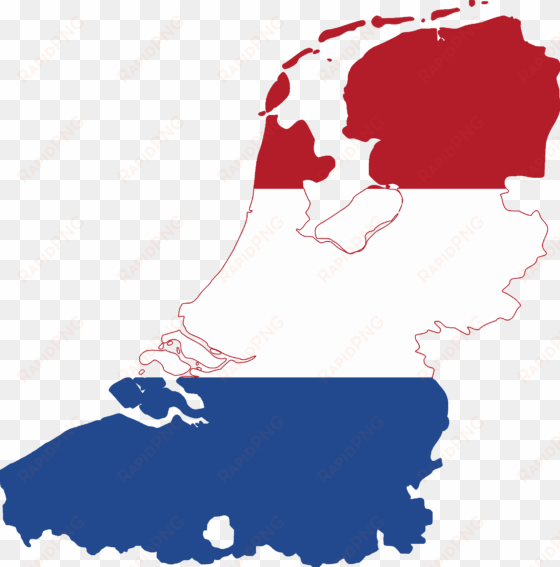 flag map of the dutch language - netherland flag map