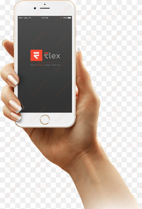 flex iphone6 hand frontview - homehalo appweb managed router parental controls done