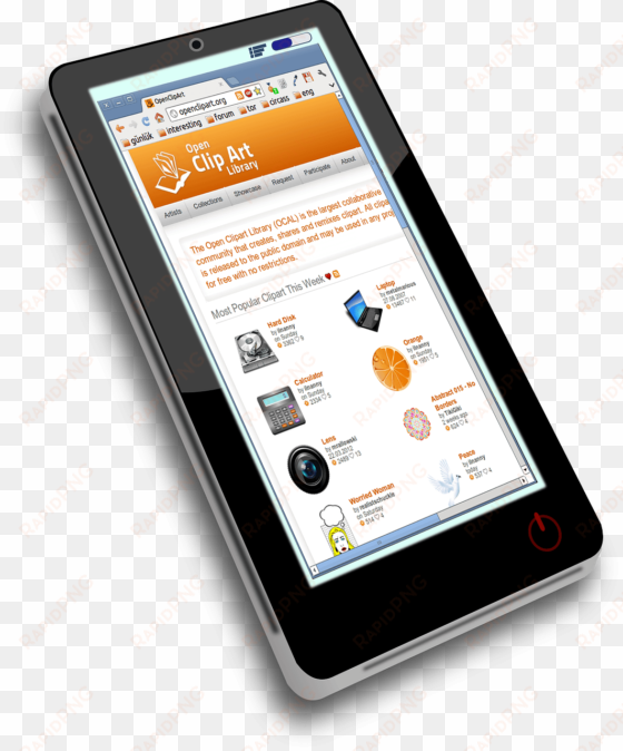 floor clipart swipe - smartphone