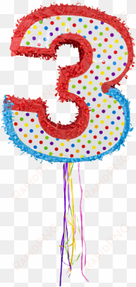 folat pinata number 3 mexico party candy stash kids