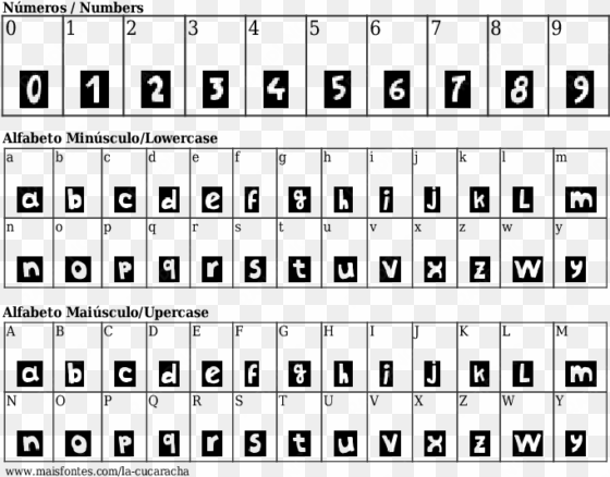 font details la cucaracha - fontes de letras sonic