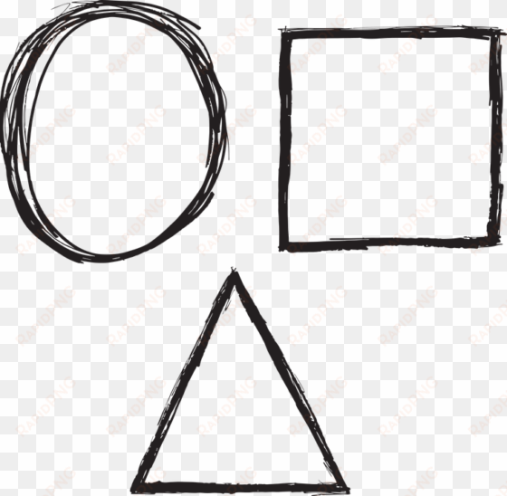 formas geométricas png - figuras a mano alzada