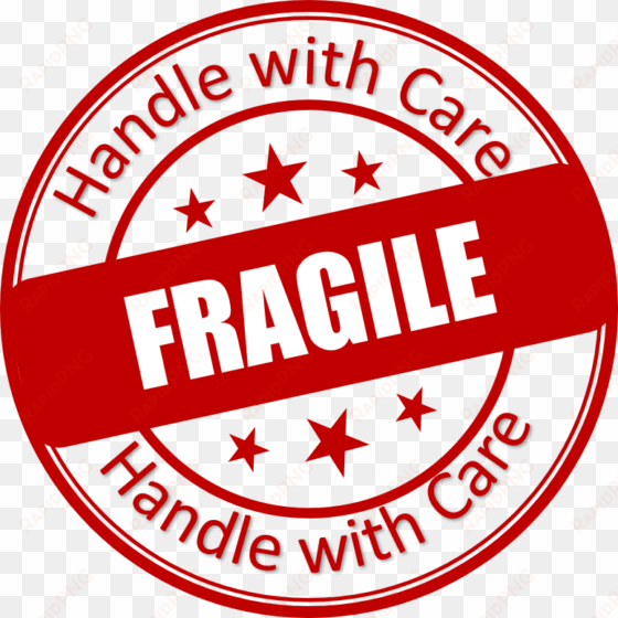fragile handle with care transparent