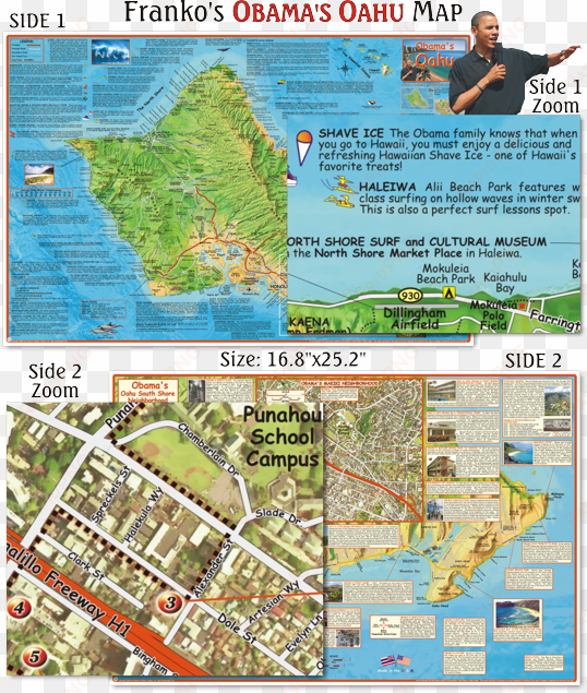 franko maps obama's oahu map