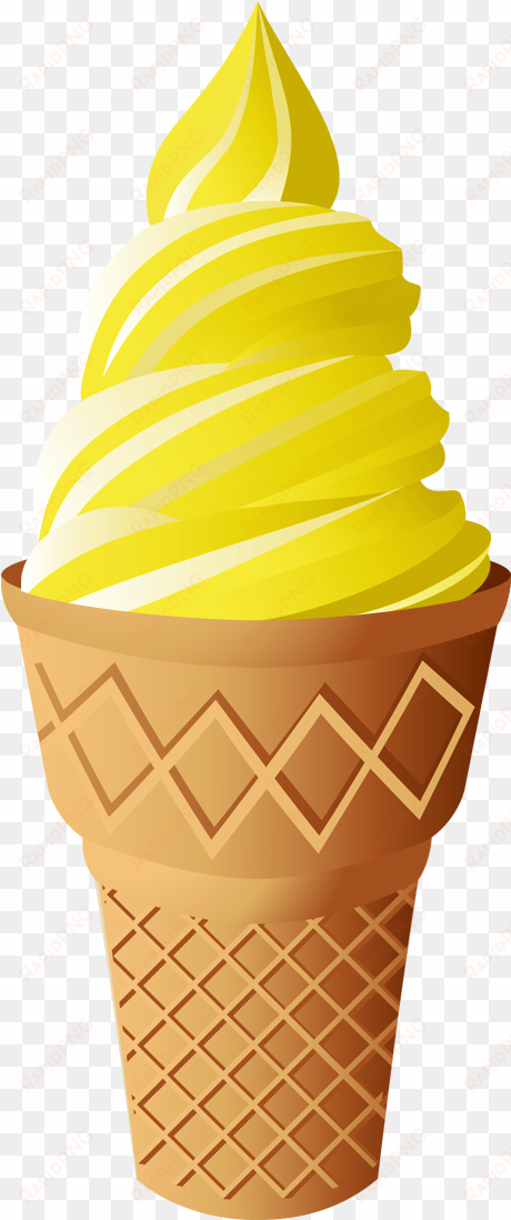 free download ice cream vector clipart ice cream cones - yellow ice cream png