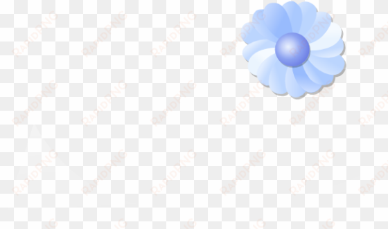 free vector blue flower clip art - illustration