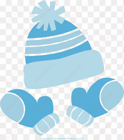free winter clipart - hat mittens clip art