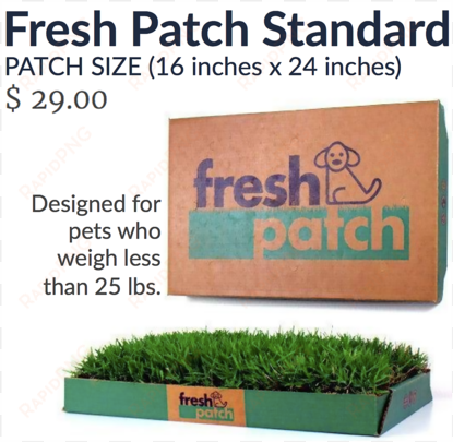 fresh patch disposable dog potty with real grass -