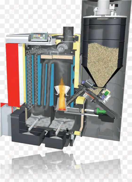 froling p4 front cross shadow - pellet boilers