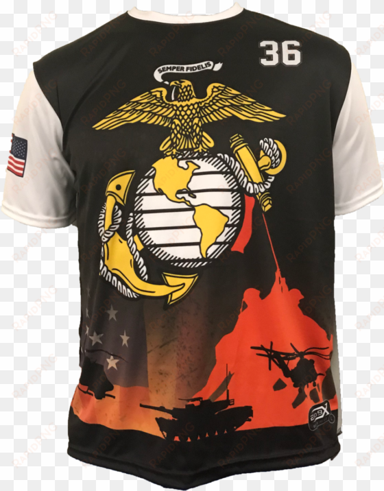 full dye sublimated marines '18 memorial shirt - dye-sublimation printer