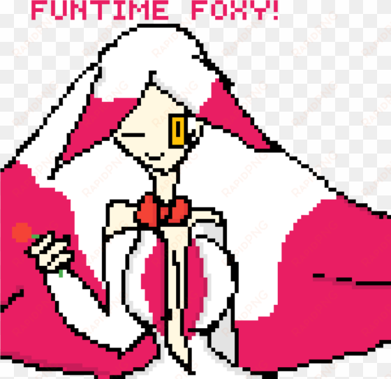 funtime foxy - pixel portrait