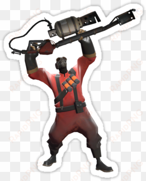 gabe newell pillow team fortress 2 pyro taunt sticker - tf2 pyro taunt