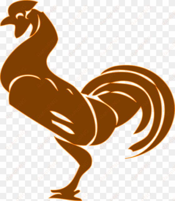 gallo, pollo, las aves de corral, capón, polla - rooster clip art