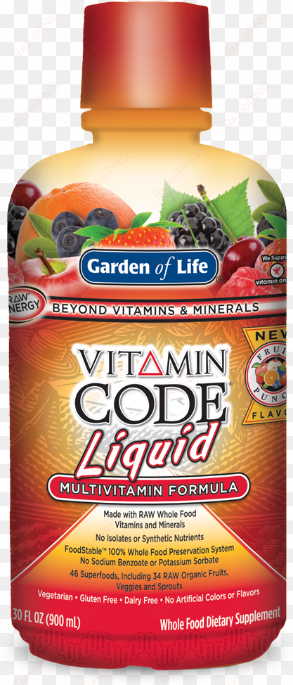 garden of life vitamin code - liquid multivitamin formula