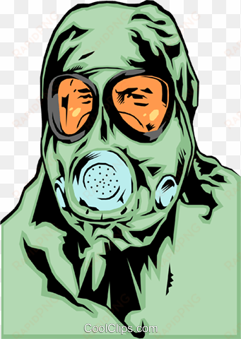 gas mask royalty free vector clip art illustration - illustration