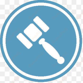gavel logo blue - governance icon png blue