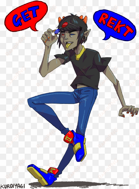 “get rekt ” paired with the mituna one karkat eridan/cronus - cartoon