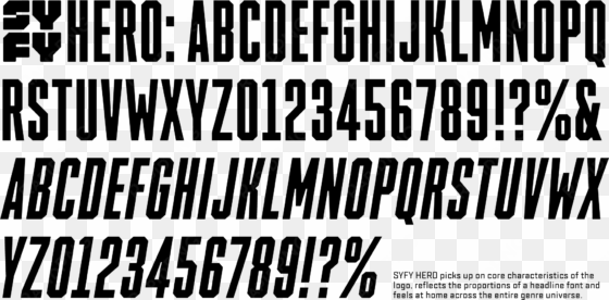 getting back to their roots and recommitting to all - syfy hero font
