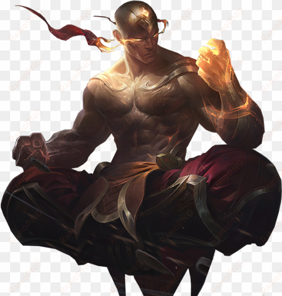 god fist lee sin render league of legends by uberwild-db37ldx - lee sin puño de dios render