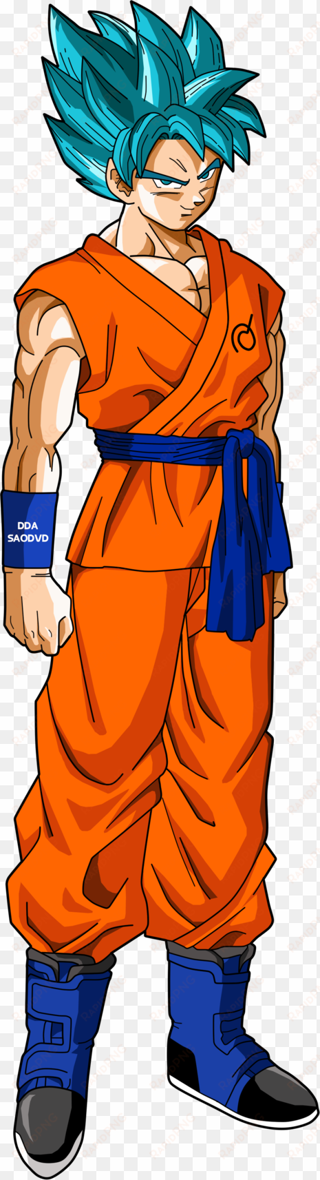 goku ssgss - goku ssj god blue png