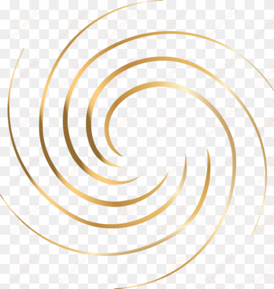 gold swirl png download - circle
