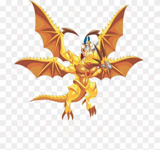 golden extreme dragon rider - black bahamut dragon