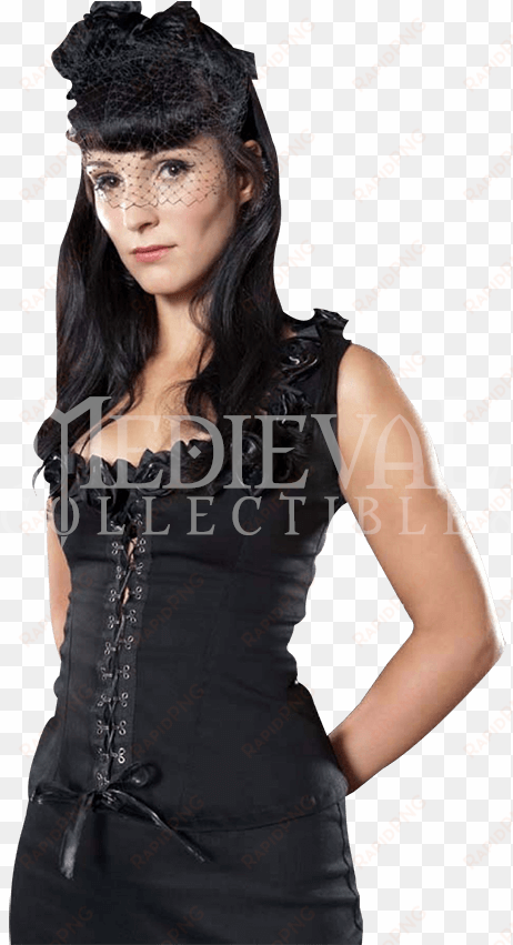 gothic rose trim top - lost legends sophia rose steampunk top