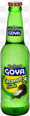goya refresco coconut soda, 12 ounce 24 per case - goya refresco soda, coconut - 12 fl oz bottle