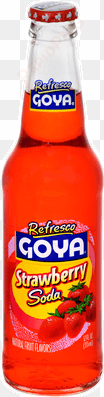 goya refresco strawberry soda, 12 ounce 24 per case - goya refresco soda, cola champagne, 12 fl oz (pack