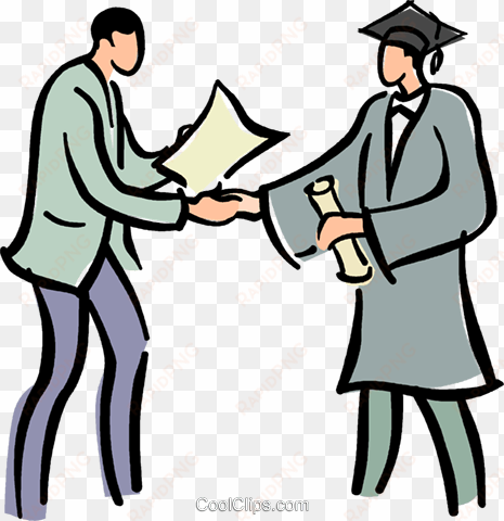 graduation day royalty free vector clip art illustration - governador valadares business school