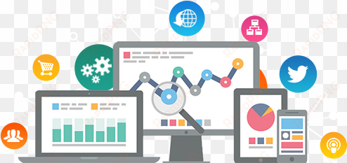 graphic designing - website analytics powerpoint template