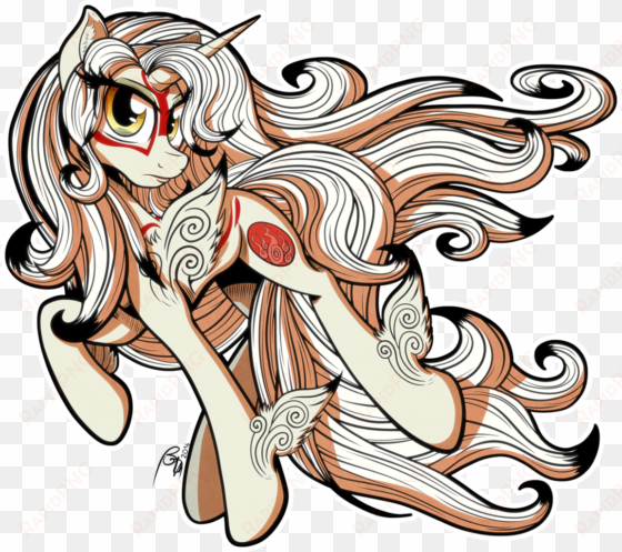 gray day, okami, ponified, raised hoof, safe, solo - amaterasu okami mlp