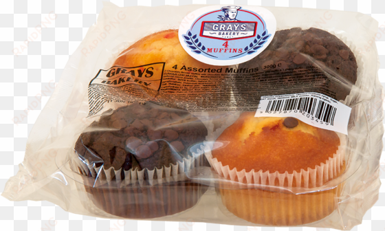 grays 4 assorted muffins - muffin