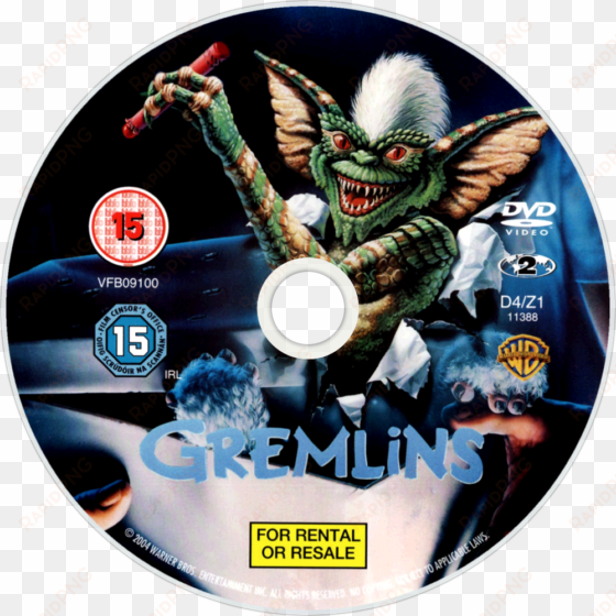 gremlins dvd disc image - gremlins movie poster