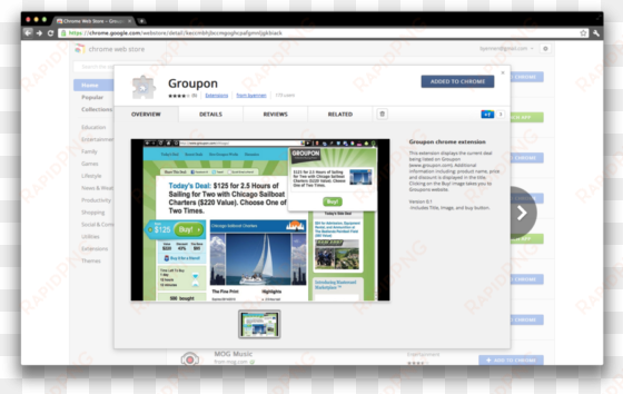 groupon chrome extension - google chrome extension
