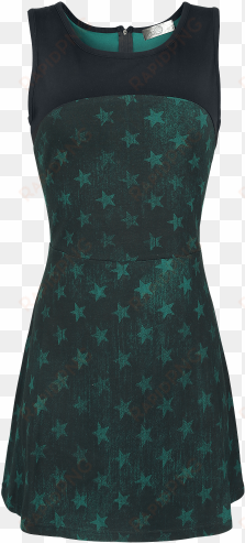 grunge star skaterdress vestido corto petroleo-negro - gasoline